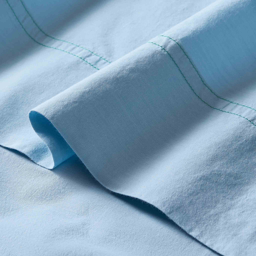 Set of 2 Washed Classic Percale Core Sheet Set Bundle